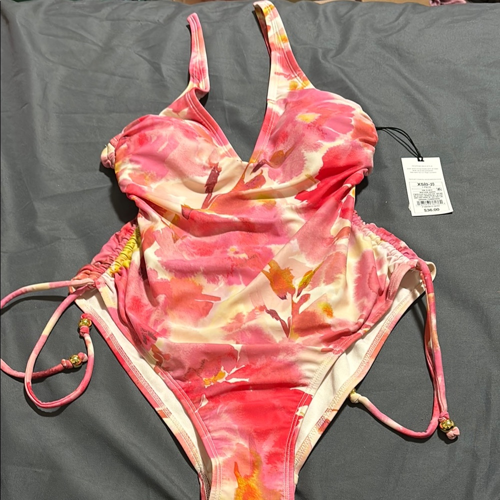 Swimwear in Pink Floral Design